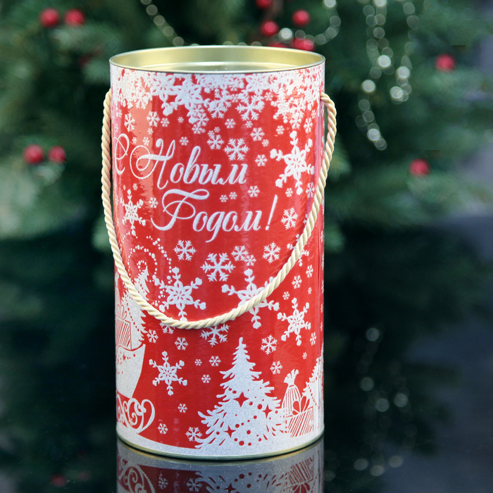 Подарочная коробка-тубус "Олень" 22 см