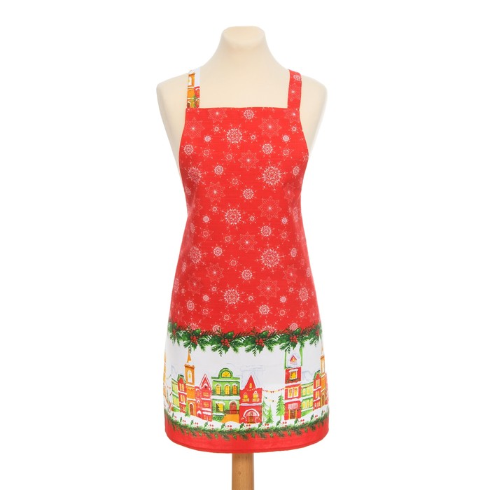 Фартук "Волшебный город" 70х75 см, 100% хлопок, 164 г/м2