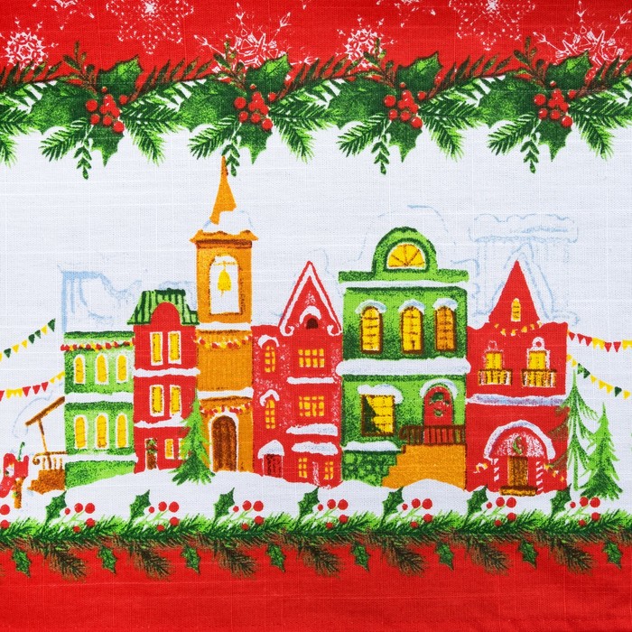 Фартук "Волшебный город" 70х75 см, 100% хлопок, 164 г/м2