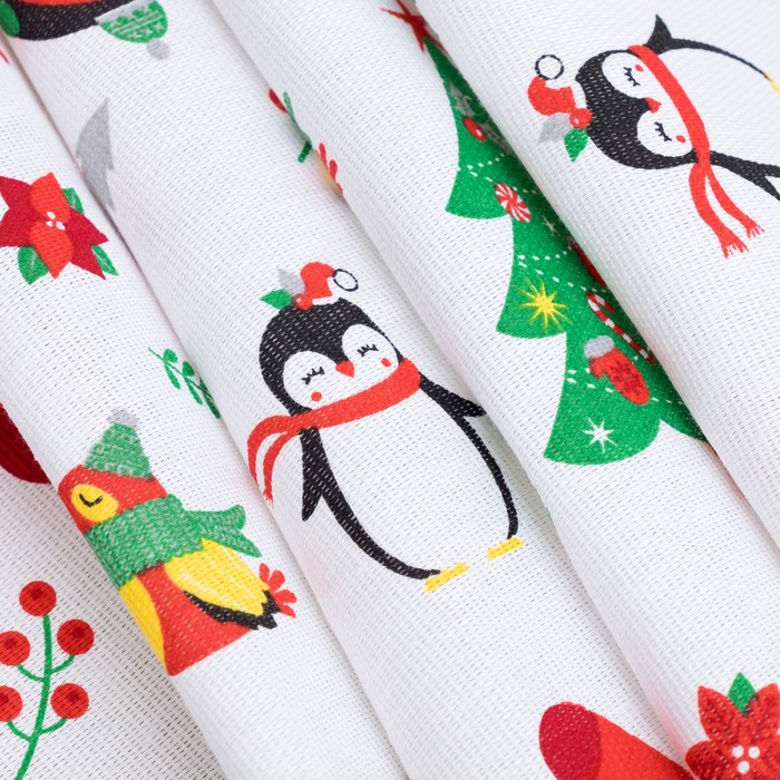 Скатерть "Рождественские Елочки" 180х144 см, 100% хлопок, 164 г/м2