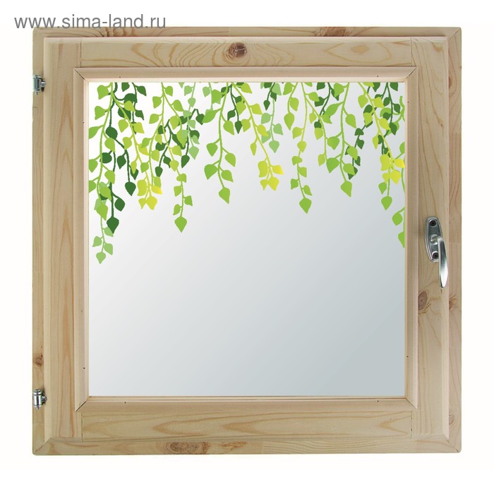 

Окно, 60×60см, "Листочки", однокамерный стеклопакет