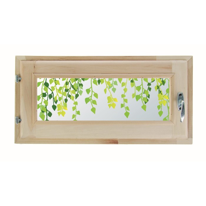 Окно 30х60 см, "Декор 2", двойной стеклопакет, уплотнитель, "Добропаровъ"