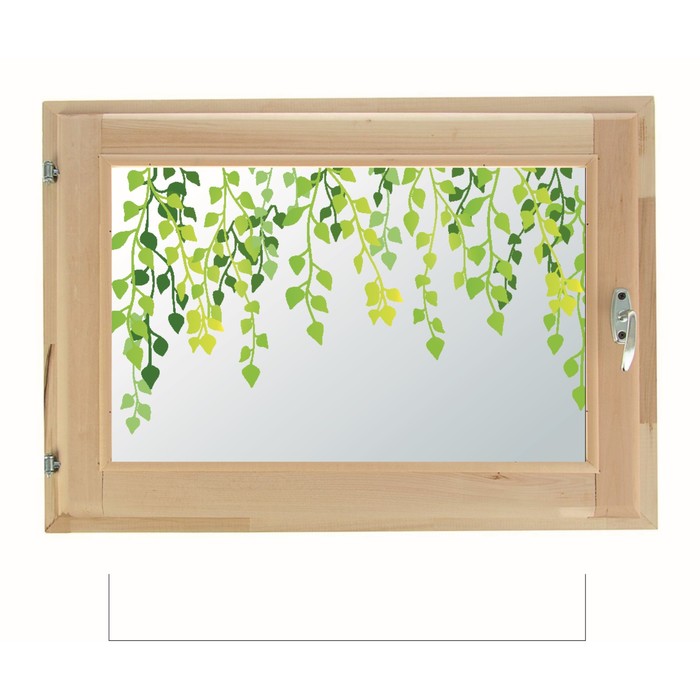 Окно 70х100 см, "Декор 2", двойной стеклопакет, уплотнитель, "Добропаровъ"