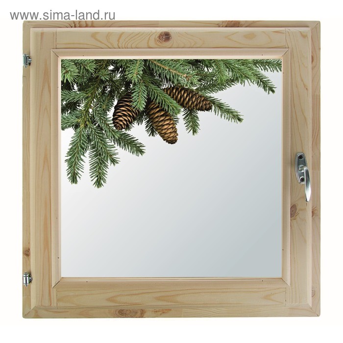 

Окно, 60×70см, "Еловая веточка", однокамерный стеклопакет, с уплотнителем