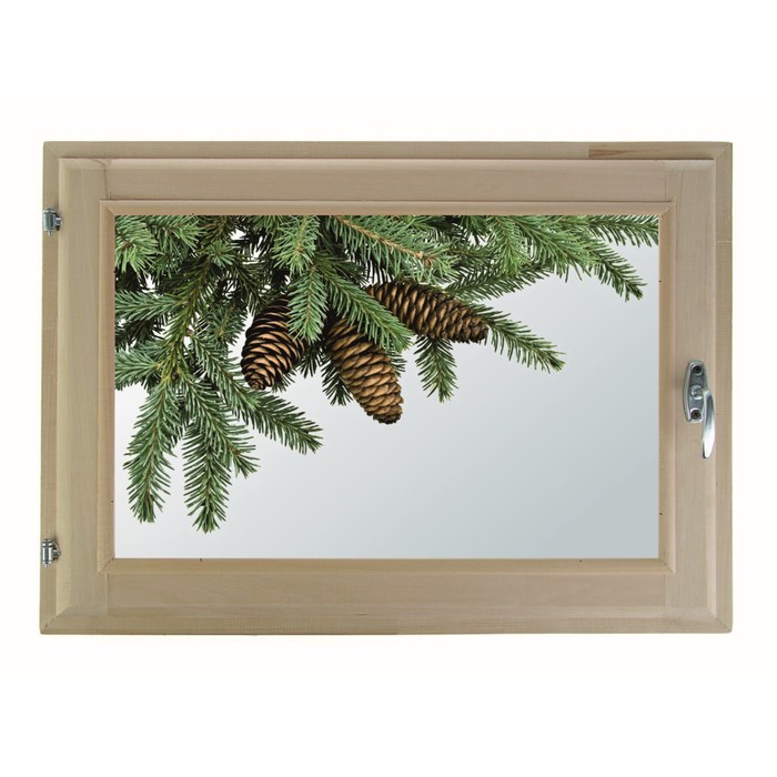 Окно 50х70 см, "Декор 3", двойной стеклопакет, уплотнитель, "Добропаровъ"