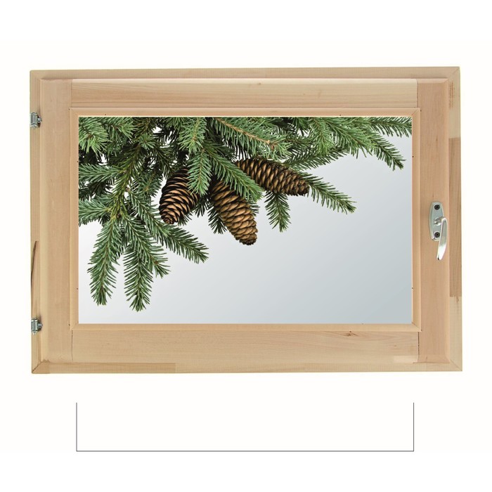 Окно 70х100 см, "Декор 3", двойной стеклопакет, уплотнитель, "Добропаровъ"