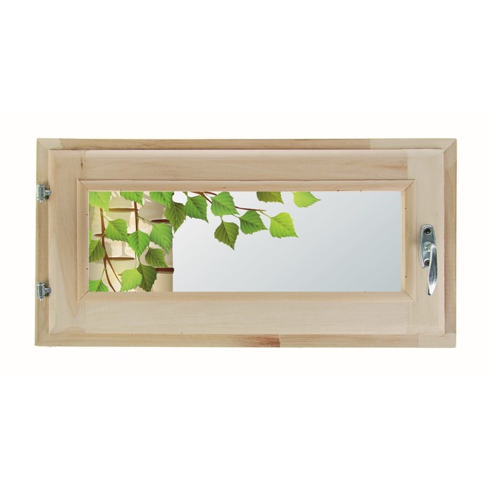 Окно 30х60 см, "Декор 4", двойной стеклопакет, уплотнитель, "Добропаровъ"