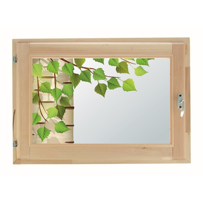 Окно 70х100 см, "Декор 4", двойной стеклопакет, уплотнитель, "Добропаровъ"