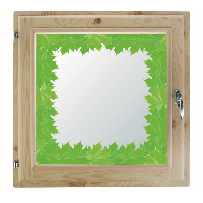 Окно 50х70 см, "Декор 6", двойной стеклопакет, уплотнитель, хвоя, "Добропаровъ"