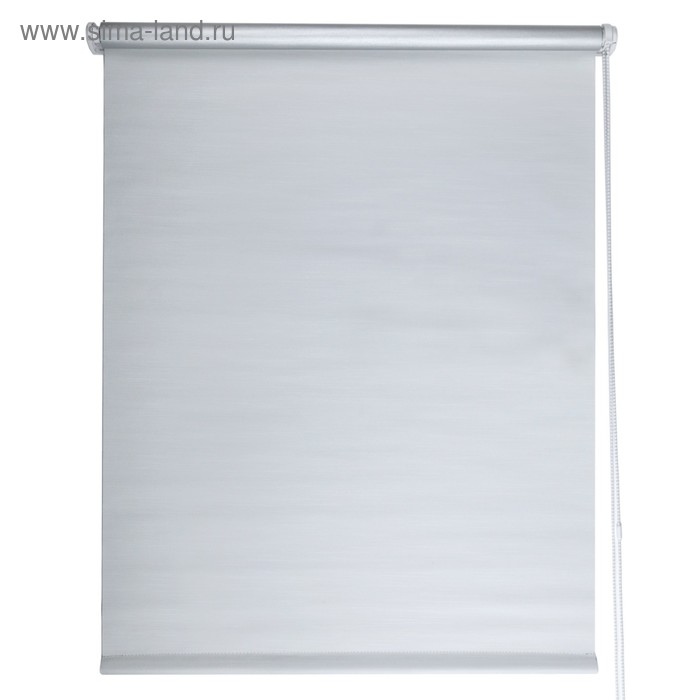цена Шторы рулонные «Блэкаут Штрих», 140х175 см, цвет белый
