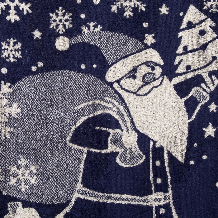 Полотенце махровое "Gift bag" ПЛ-2602-3502, синий 50х90 см хл100% 420 гр/м