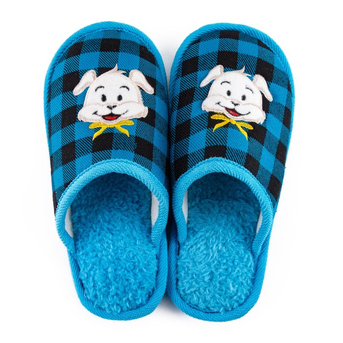 Тапочки детские (арт. А-70F-100_04 зак), цвет голубой, размер 30/31