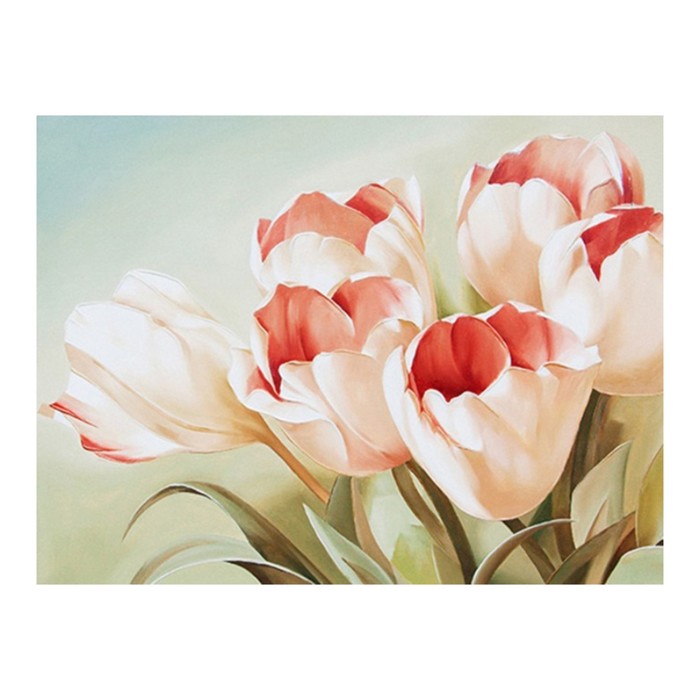 Картина стразами "Розовые тюльпаны"