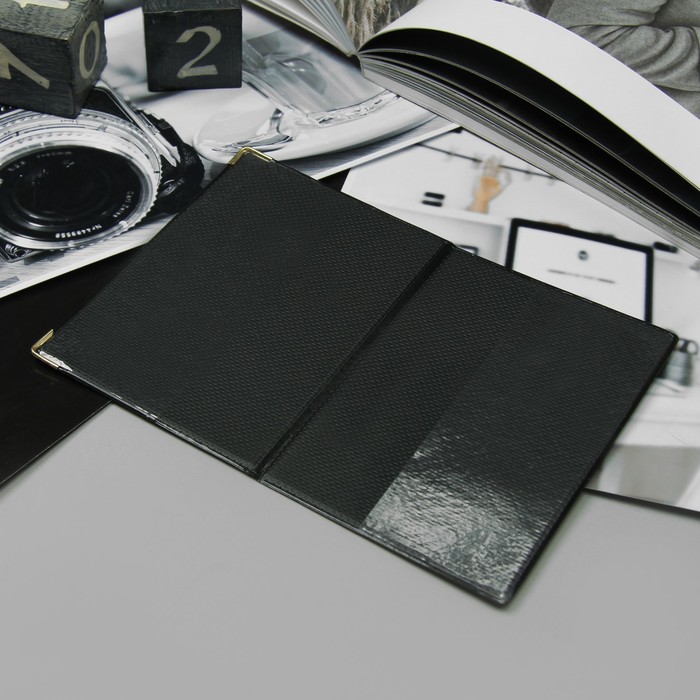 Обложка для военного билета, герб, тиснение, 2 уголка, МИКС