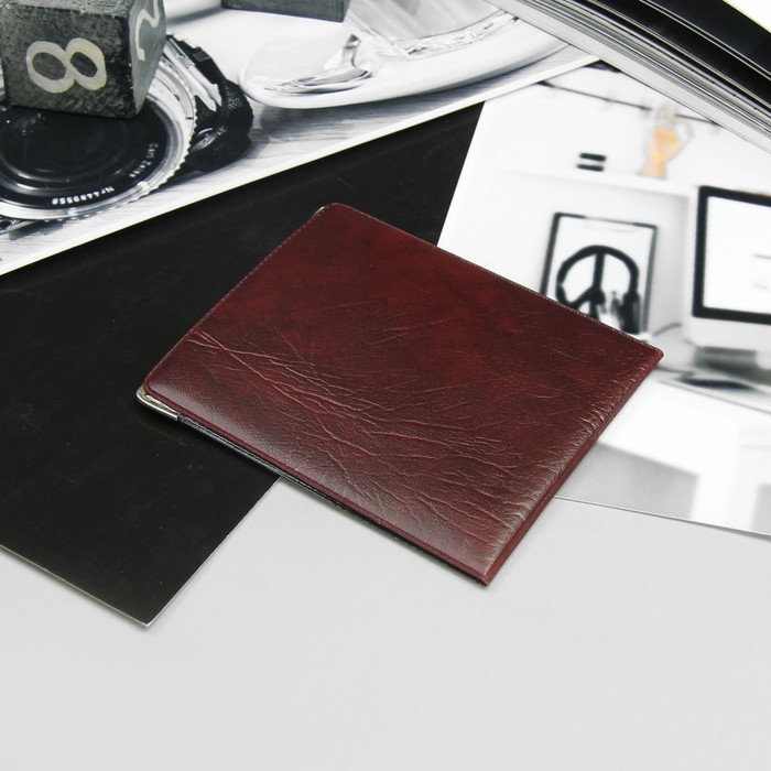 Обложка для удостоверения, герб, тиснение, 2 уголка, МИКС