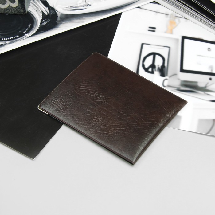 Обложка для удостоверения, тиснение, 2 уголка, МИКС