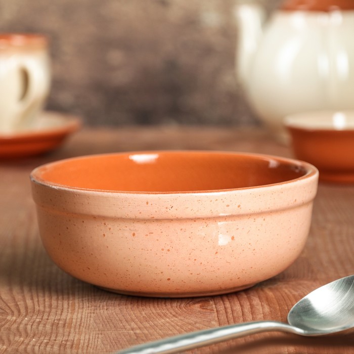 Салатник d=15 см цвет розовый