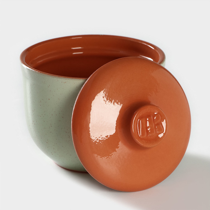 Горшочек "Ломоносовский" 0,7 л цвет зеленый