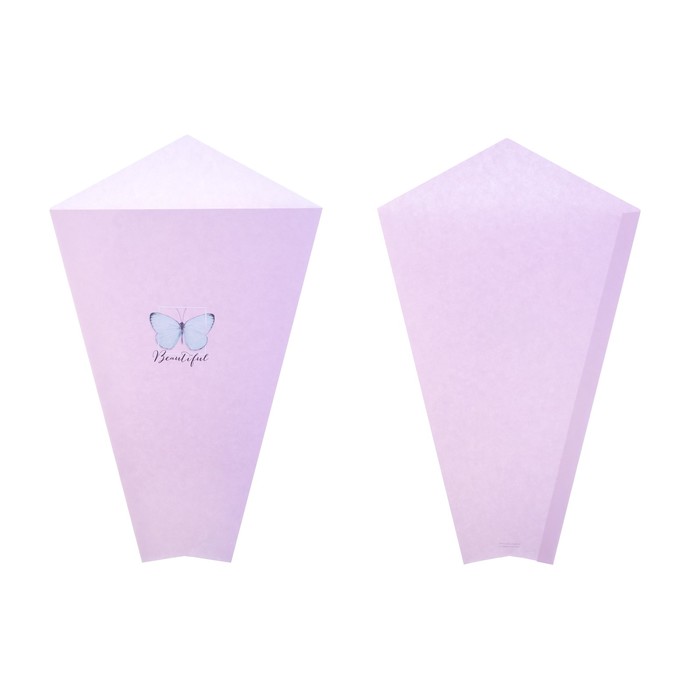Конверт-люлька для цветов «Бабочка», 19 × 32 см