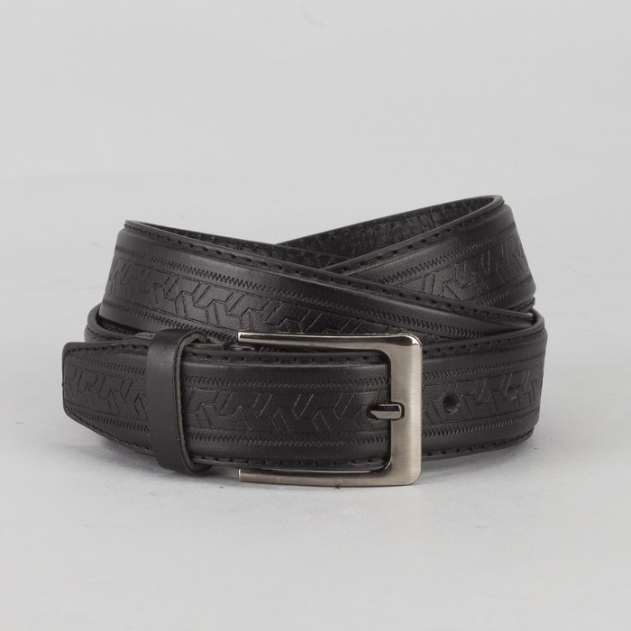 Ремень мужской, пряжка металл, цвет чёрный