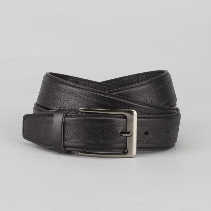 Ремень мужской, пряжка металл, цвет чёрный