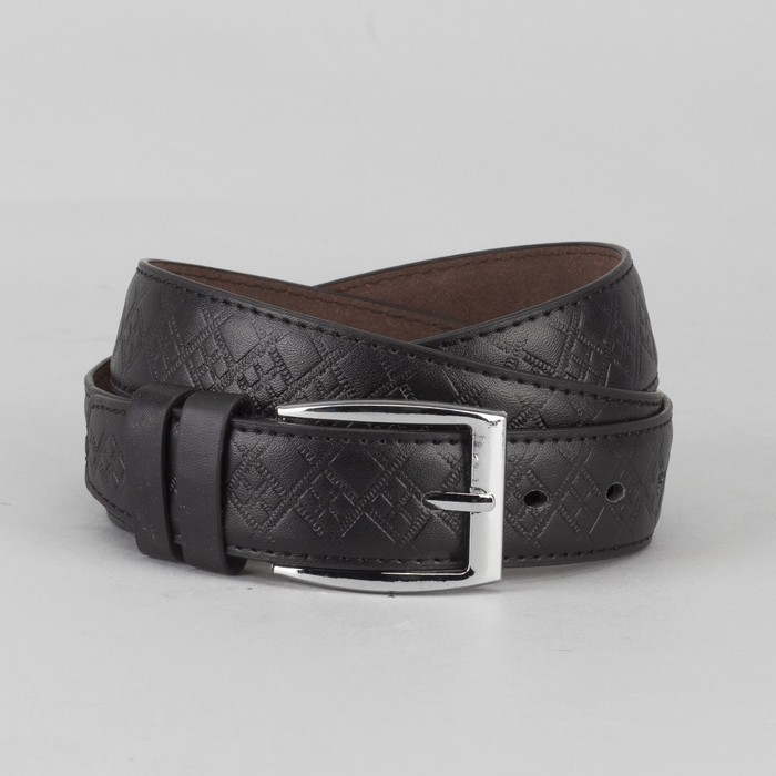 Ремень мужской, пряжка металл, цвет чёрный