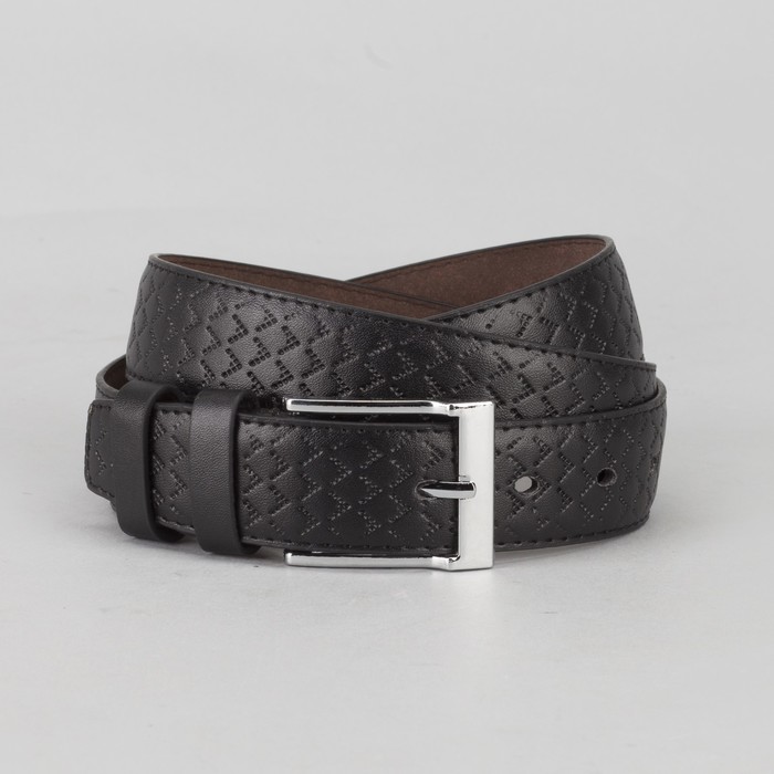 Ремень мужской, пряжка металл, цвет чёрный