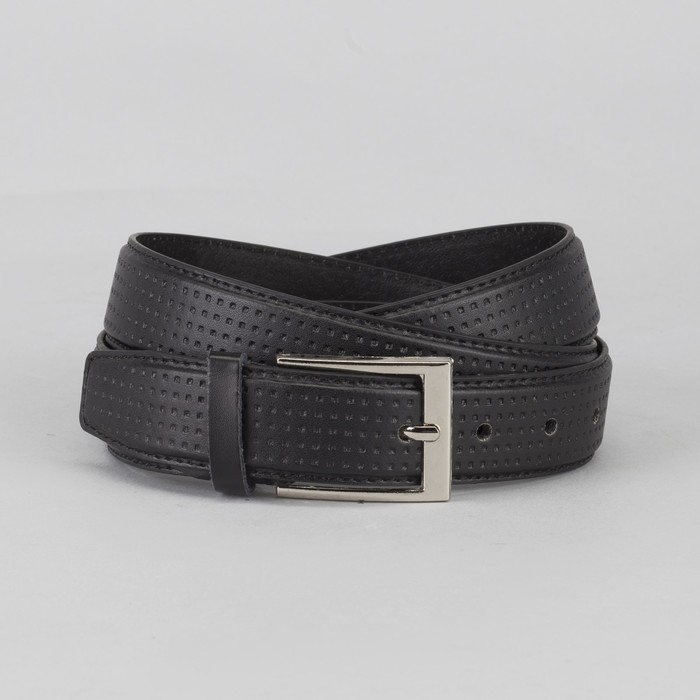 Ремень мужской, пряжка металл, цвет чёрный