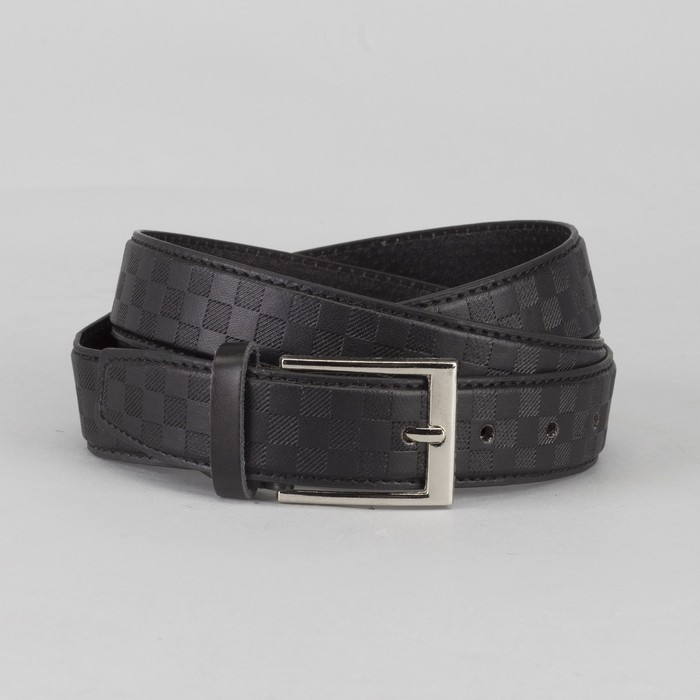 Ремень мужской, пряжка металл, цвет чёрный