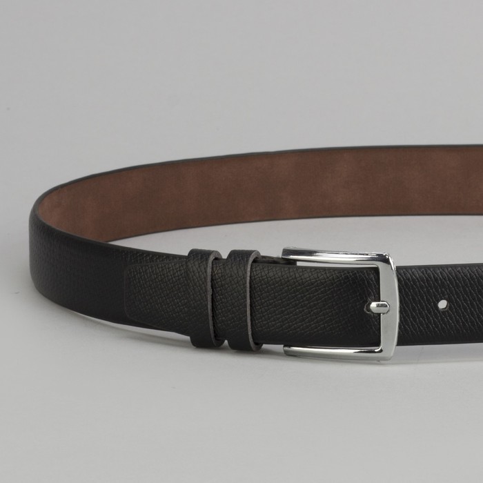 Ремень детский, пряжка металл, цвет чёрный