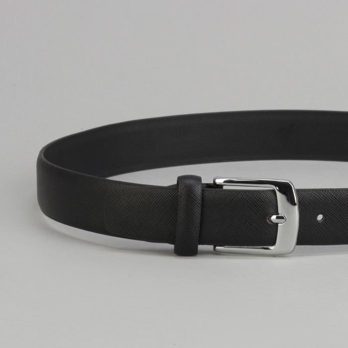 Ремень детский, пряжка металл, цвет чёрный