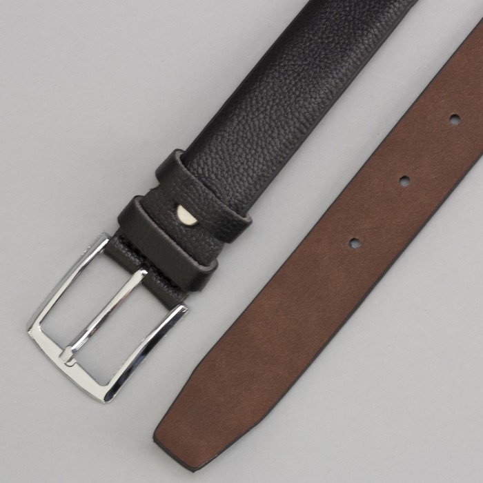 Ремень детский, пряжка металл, цвет чёрный