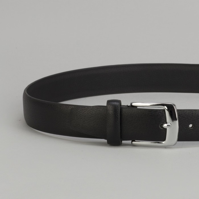 Ремень детский, пряжка металл, цвет чёрный