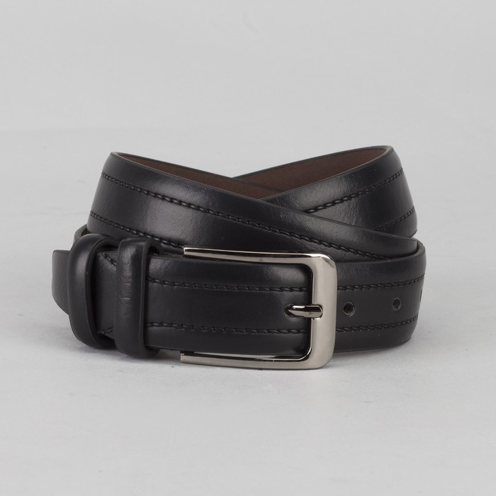 Ремень мужской, пряжка металл, цвет чёрный