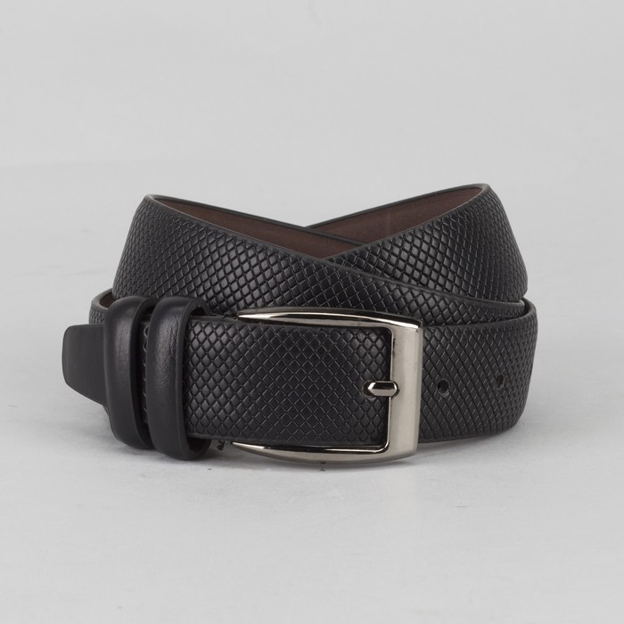 Ремень мужской, пряжка металл, цвет чёрный
