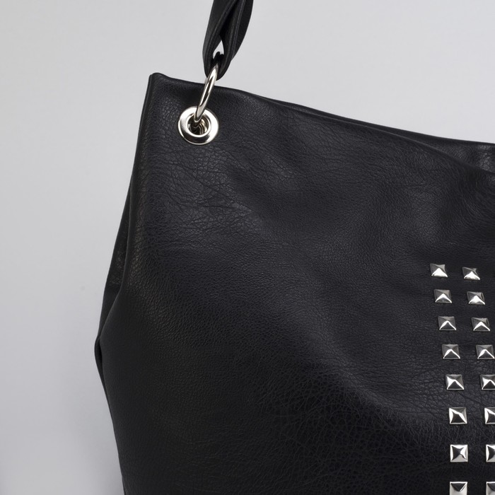 Сумка женская, 1 отдел на молнии, наружный карман, цвет чёрный