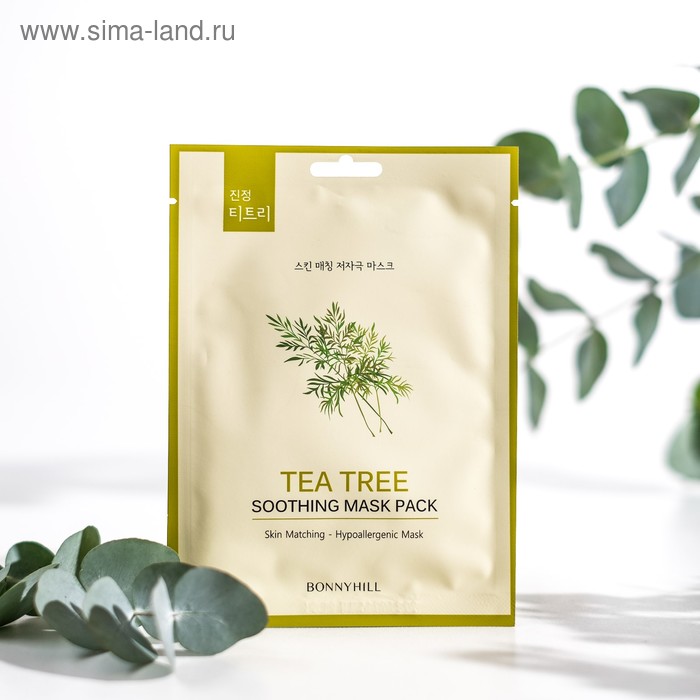

Маска для лица "BONNYHILL" с экстрактом чайного дерева, 1 шт.