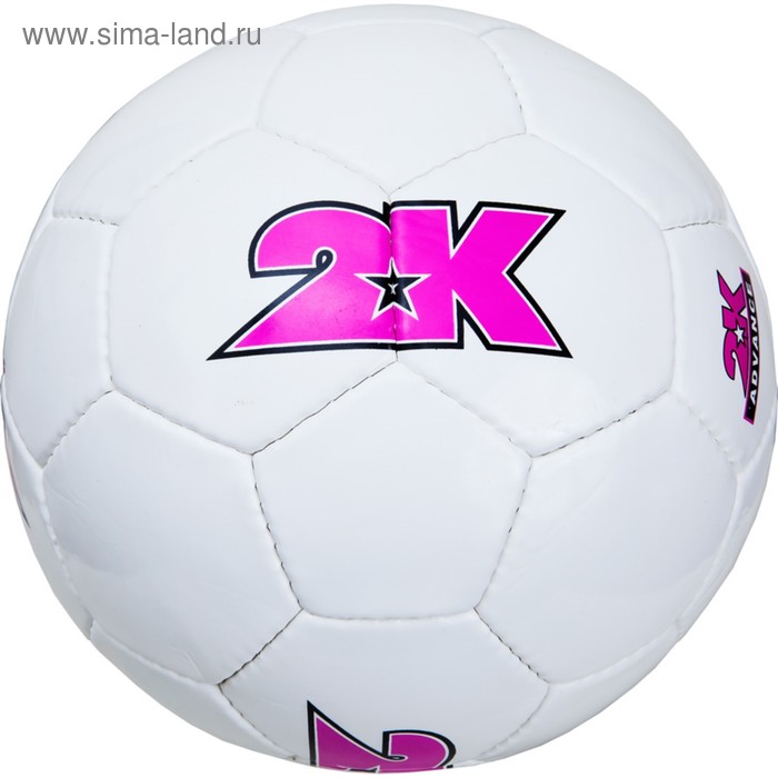 фото Мяч футбольный 2k sport advance white/violet, размер 5 2к