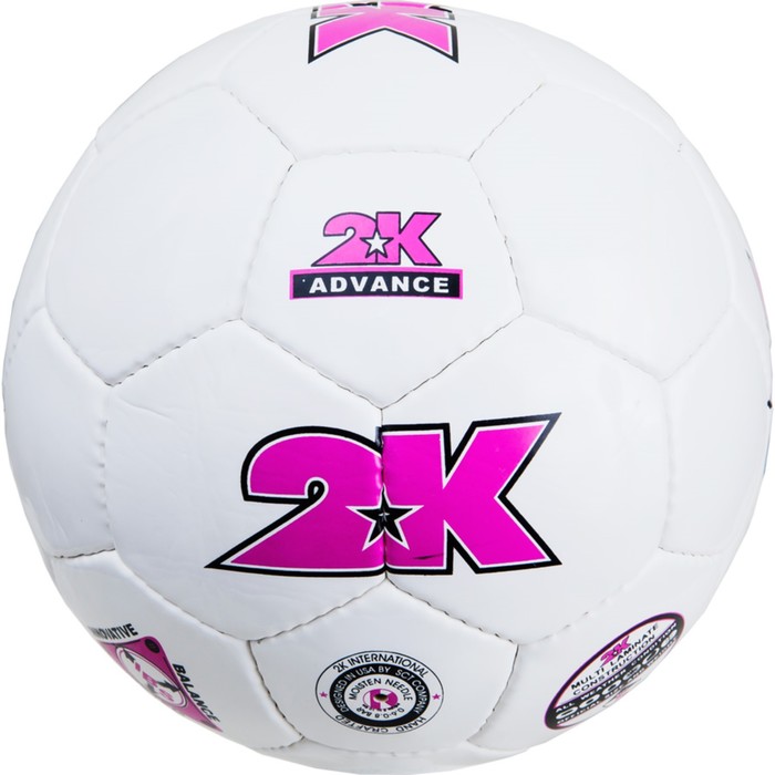 Мяч футбольный 2K Sport Advance white/violet, размер 5