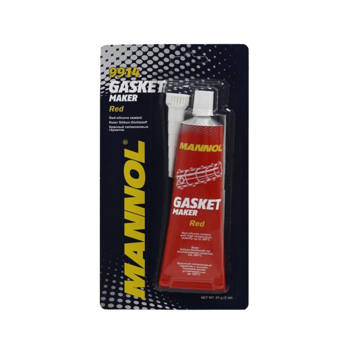 Герметик-прокладка MANNOL, красный, от -50С до +300С,  9914, 85 гр