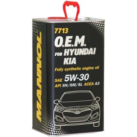 

Масло моторное MANNOL 5w30 син. Hyundai Kia 7713, 1 л металл