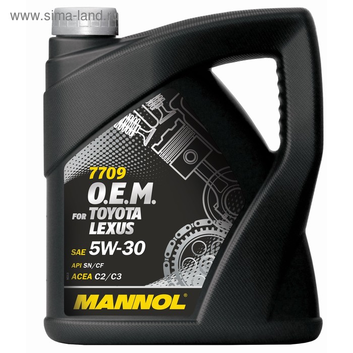 масло моторное mannol 5w30 син toyota lexus 7709 4 л Масло моторное MANNOL 5w30 син. Toyota, Lexus 7709, 4 л