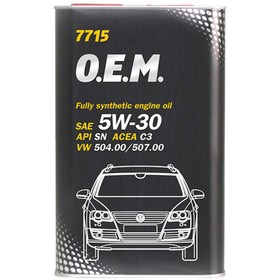 

Масло моторное MANNOL 5w30 син. VW, Audi, Skoda 7715, 5 л