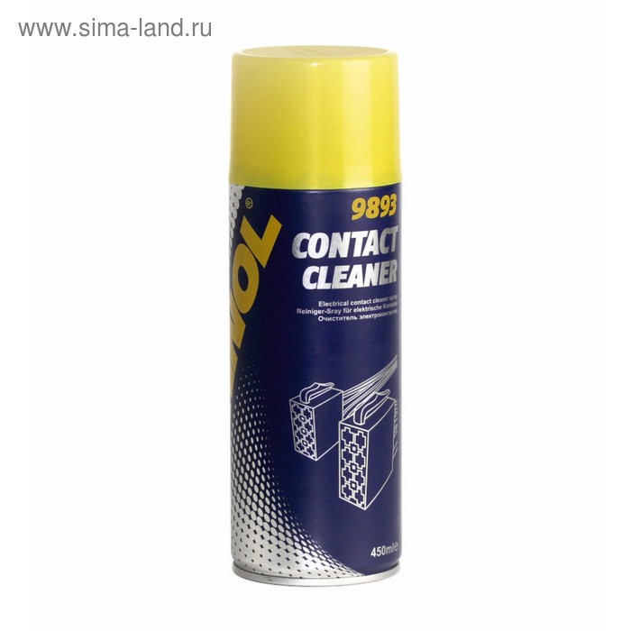 Очиститель контактов MANNOL Contact Cleaner 9893, 450 мл очиститель кожи mannol спрей 450 мл