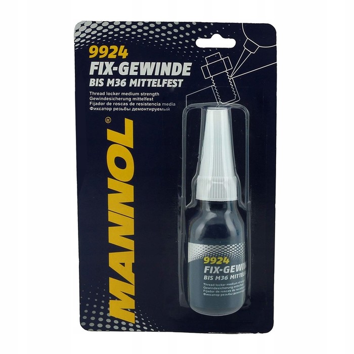 Фиксатор резьбы демонтируемый MANNOL Fix-Gewinde mittelfest 9924, 10мл