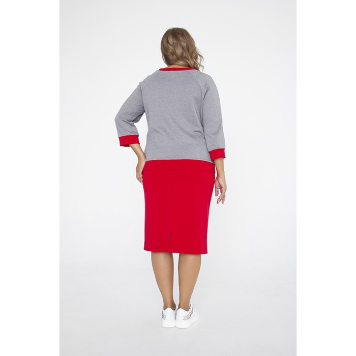 Комплект (юбка+свитшот) женский, размер 58