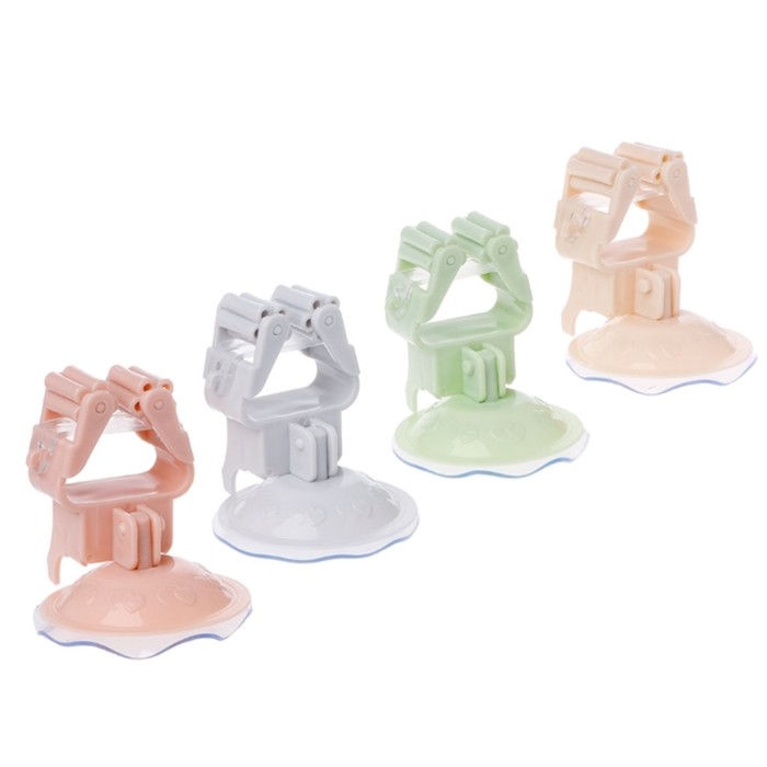 Настенный держатель для швабры, зеленый, 2 шт