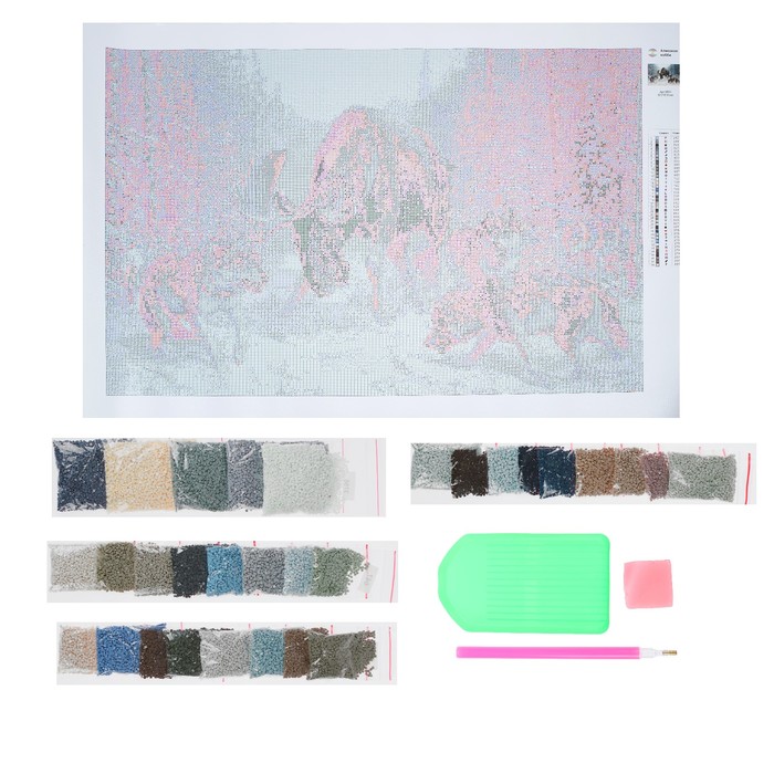 Картина стразами "Охота" Татьяна Данчурова"