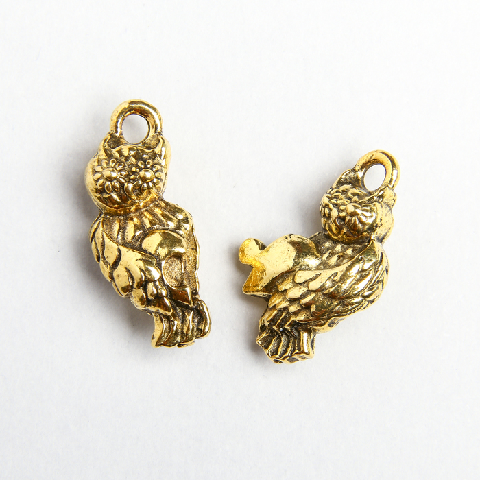 Любовный сундук с парой сов, 3,4 х 2,6 см