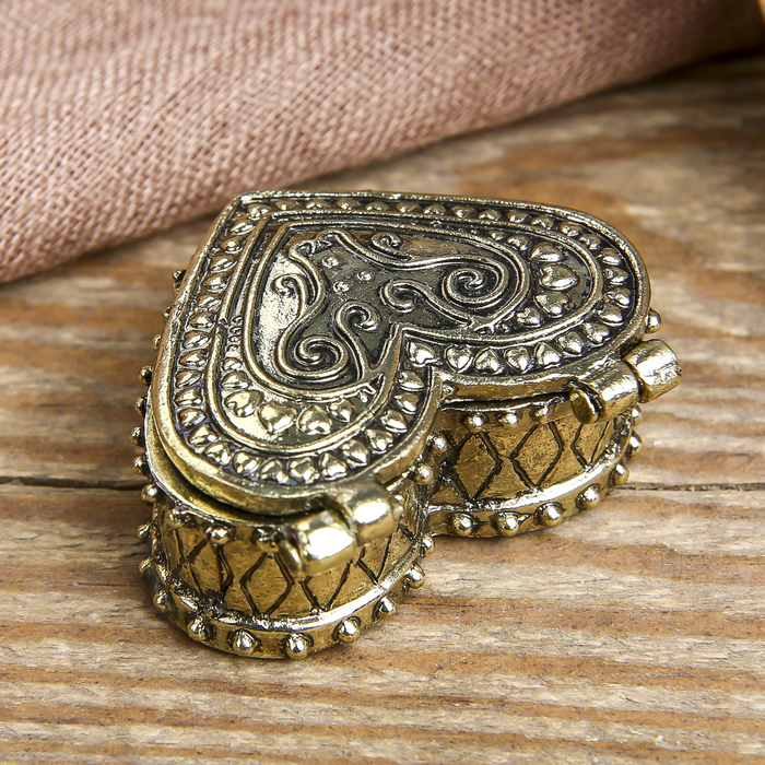 Любовный сундук с парой мышек, 3,4 х 2,6 см